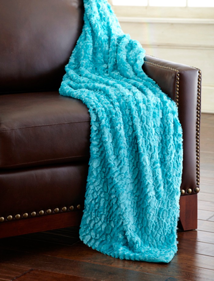 luxury throw teal